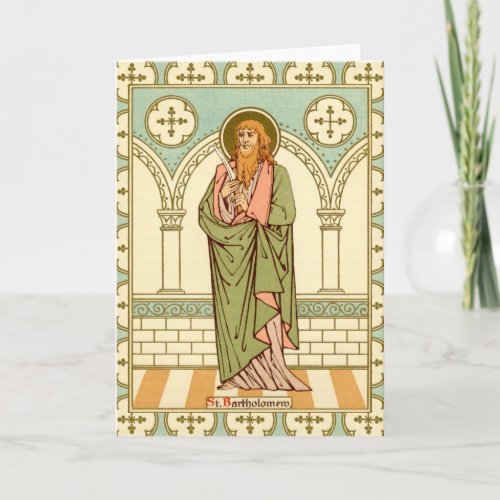 St Bartholomew the Apostle RLS03 Blank Greeting Card