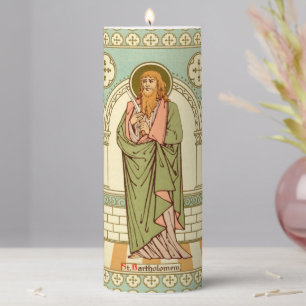 St. Bartholomew the Apostle (RLS 03) 3"x8" Pillar Candle