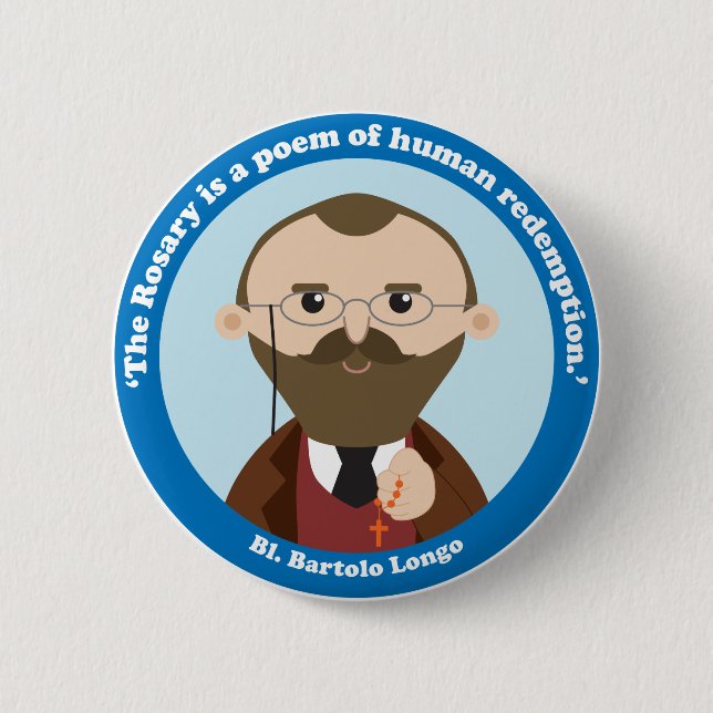 St. Bartolo Longo Button (Front)