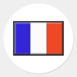 St. Barts Flag Classic Round Sticker