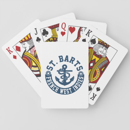 St Barts French West Indies Playing Cards