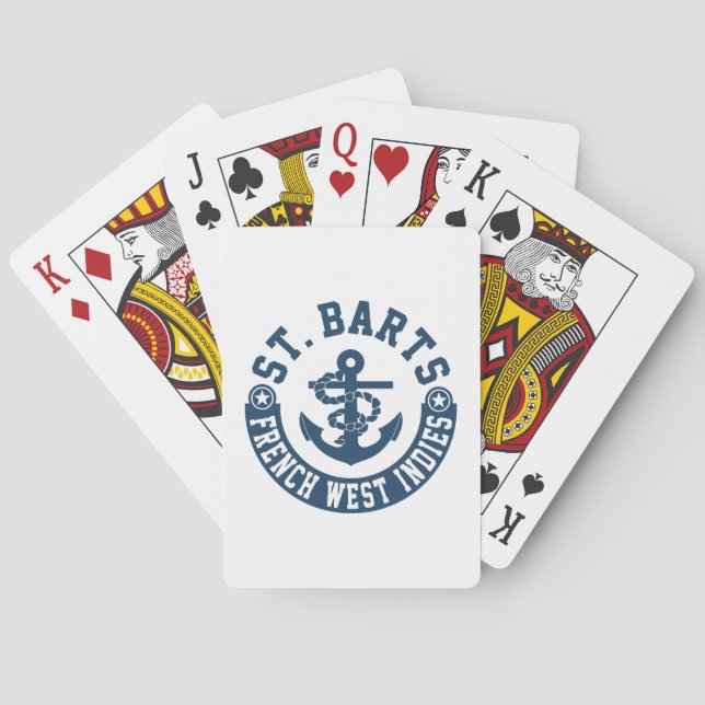 St. Barts French West Indies Poker Cards (Back)