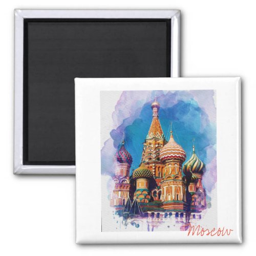 St Basil Cathedral Moscow Russia Magnet