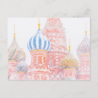 St Basil's Cathedral In Snowstorm