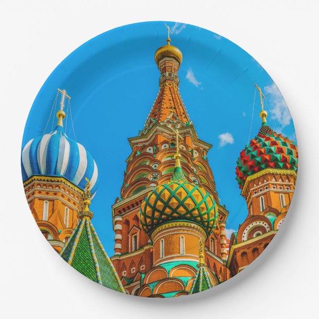 St. Basil's cathedral Paper Plates (Front)