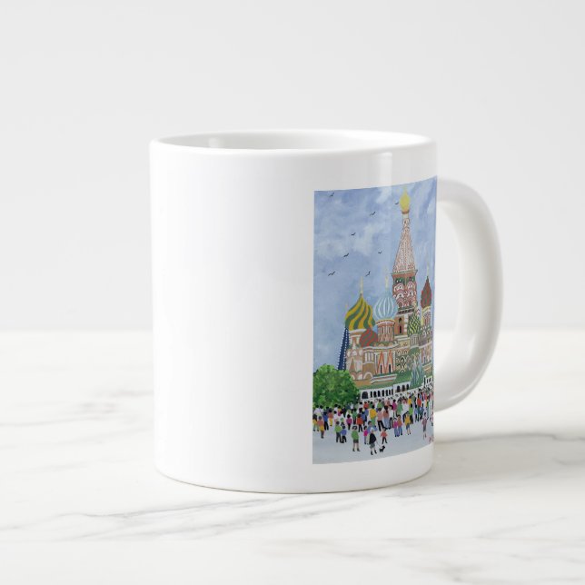 St. Basil's Cathedral Red Square 1995 Giant Coffee Mug (Front Right)