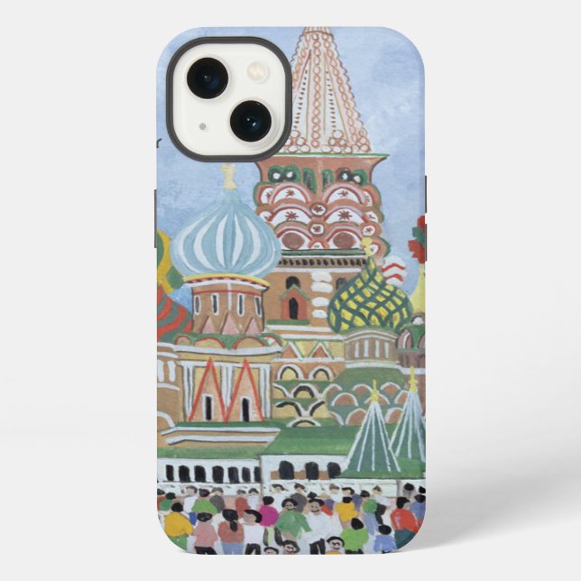 St. Basil's Cathedral Red Square 1995 Iphone Case (Back)
