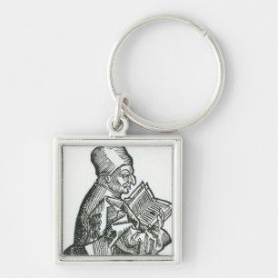 St. Bede from 'Liber Chronicarum' Keychain