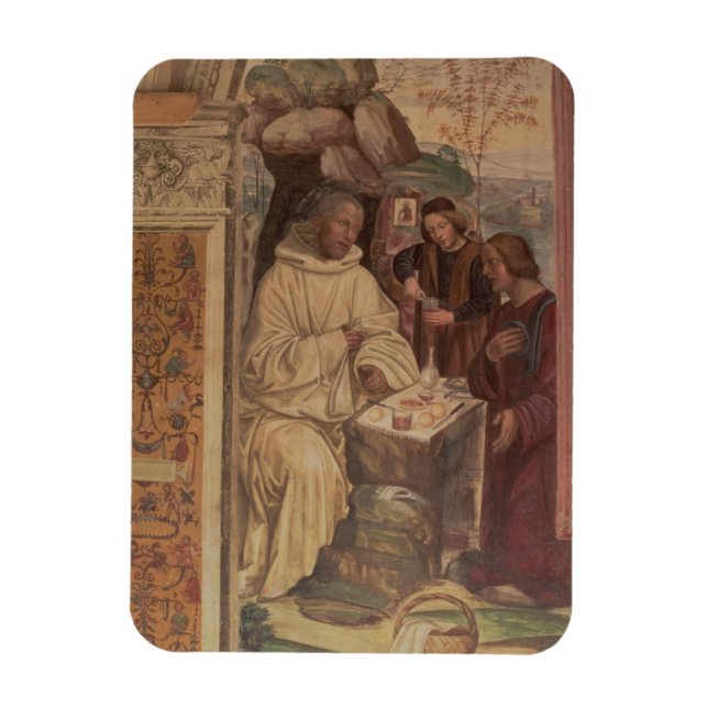 St. Benedict against a  Landscape, from the Life o Magnet (Vertical)