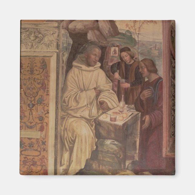 St. Benedict against a  Landscape, from the Life o Magnet (Front)