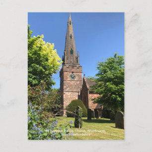 St Benedict Biscop Church Wombourne Staffordshire Holiday Postcard