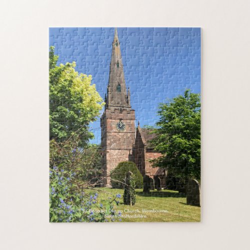 St Benedict Biscop Church Wombourne Staffordshire Jigsaw Puzzle