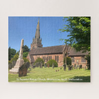 St Benedict Biscop Church Wombourne Staffordshire Jigsaw Puzzle
