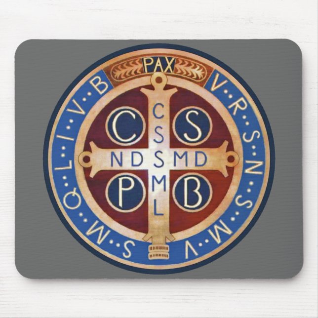 St. Benedict Exorcism Medal Mouse Pad (Front)