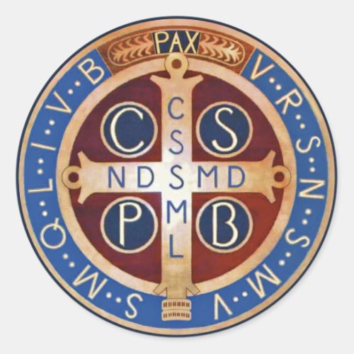 St Benedict Exorcism Medal Stickers