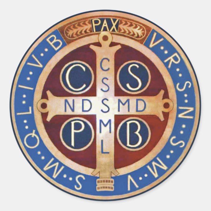 St. Benedict Exorcism Medal Stickers