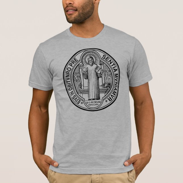 St. Benedict Exorcism Medal T-Shirt (Front)