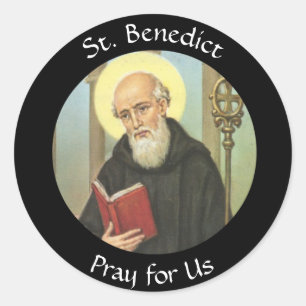 St. Benedict Feast July 11 Classic Round Sticker