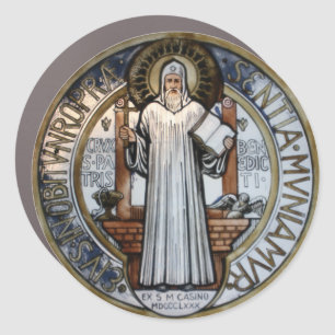 St Benedict Magnet (Back side)