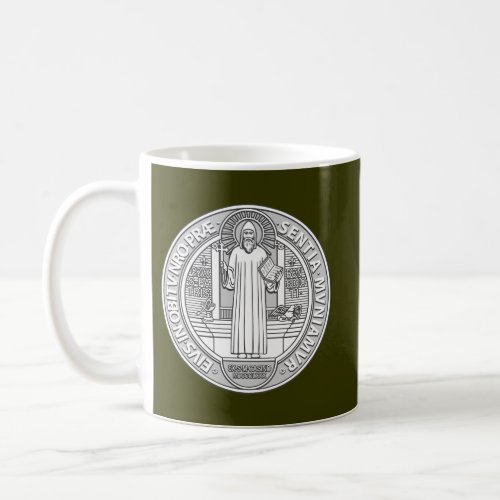 St Benedict Medal 2 sides solid Coffee Mug