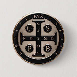 St. Benedict Medal Button