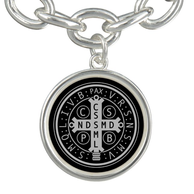 St. Benedict Medal Charm Bracelet (Design)