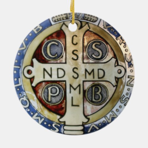 St Benedict Medal Christmas Ornament