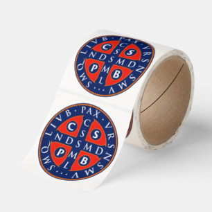 St. Benedict Medal  Classic Round Sticker