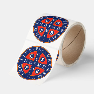 St. Benedict Medal Classic Round Sticker