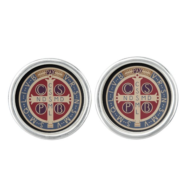 St. Benedict Medal Cufflinks (Front)