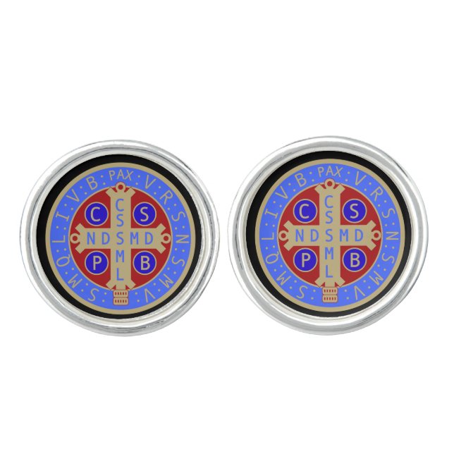 St. Benedict Medal Cufflinks (Front)