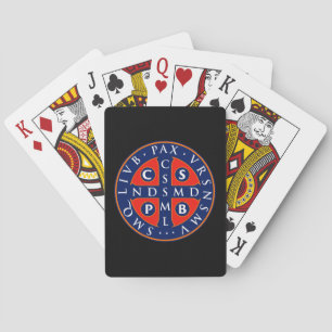 St. Benedict Medal Design Poker Cards