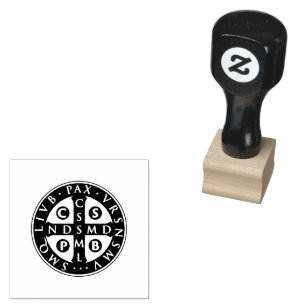 St. Benedict Medal Design Rubber Stamp