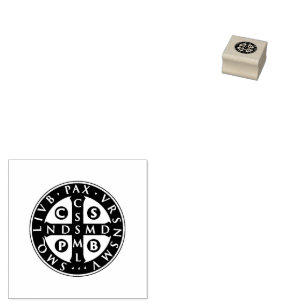 St. Benedict Medal Design Rubber Stamp