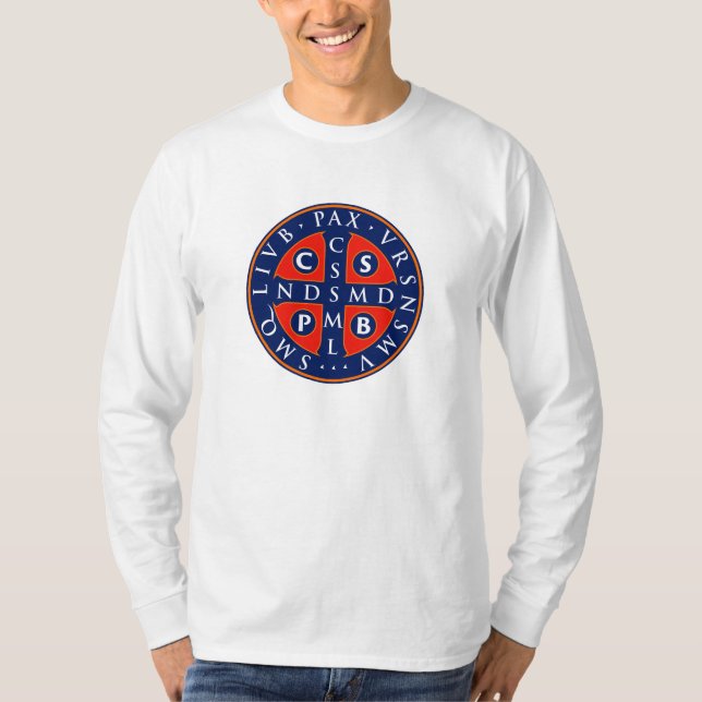 St. Benedict Medal Design T-Shirt (Front)