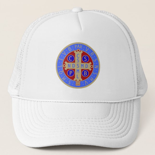 St. Benedict Medal Hats in All Colors (Front)