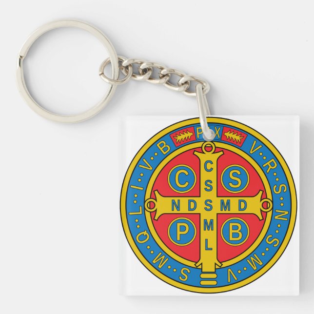 St Benedict Medal Keychain (Front)