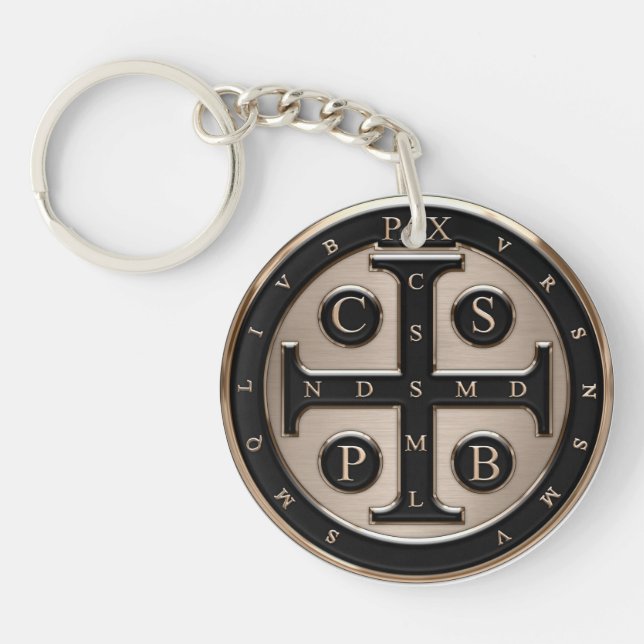 St. Benedict Medal Keychain (Front)