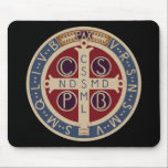 St. Benedict Medal Mousepad<br><div class="desc">Featuring my own redrawing of the Jubilee Medal of St. Benedict.</div>
