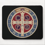 St. Benedict Medal Mousepad<br><div class="desc">Featuring my own redrawing of the Jubilee Medal of St. Benedict.</div>