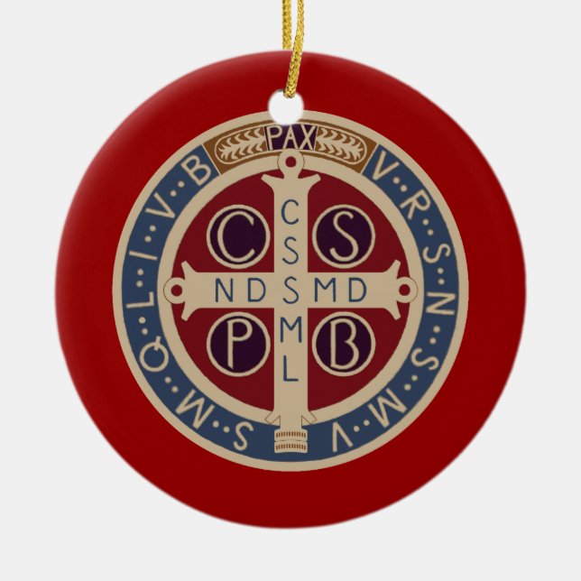 St. Benedict Medal Ornament (Front)