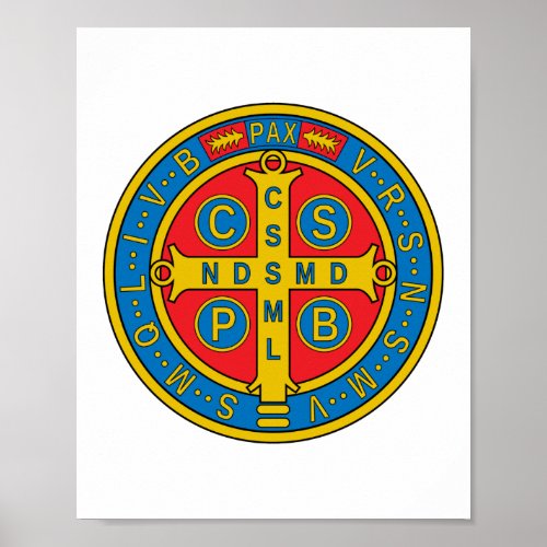 St Benedict Medal Poster
