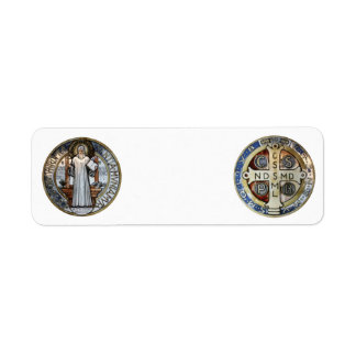 St Benedict Medal Return Address Label