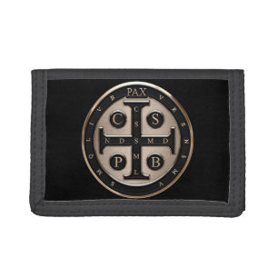 St. Benedict Medal Tri-fold Wallet