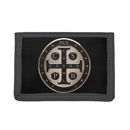 St Benedict Medal Trifold Wallet