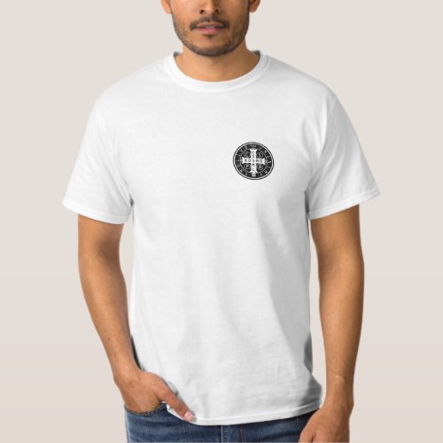 St Benedict Medal White Shirt Only