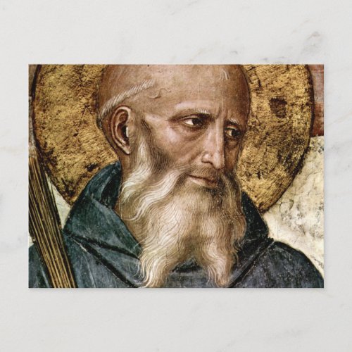 St Benedict Of Nursia Postcard