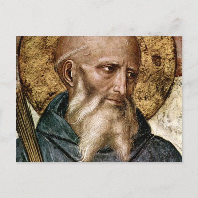 St Benedict Of Nursia Postcard (Front)