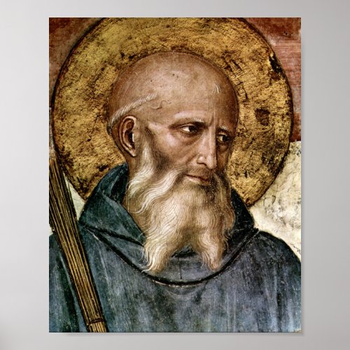 St Benedict Of Nursia Poster