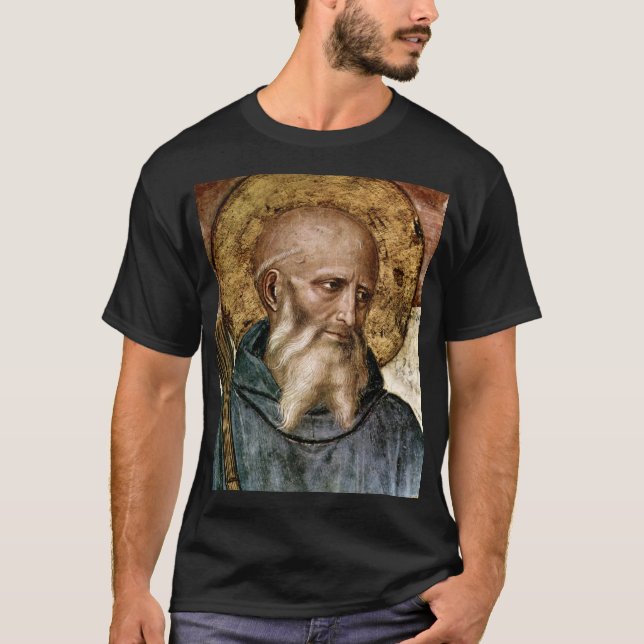 St Benedict Of Nursia T-Shirt (Front)